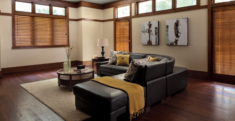 Salt Lake City hardwood floor and blinds